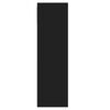 vidaXL Lentyna knygoms, juodos spalvos, 88,5x27,5x88cm, MDP