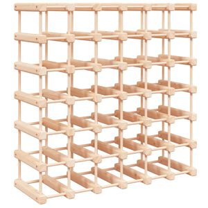 vidaXL Vyno laikiklis 42 buteliams, 68,5x23x68,5cm, pu&scaron;ies masyvas