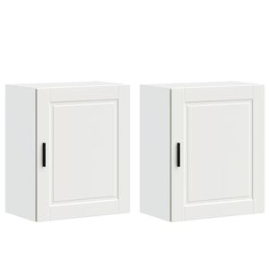 vidaXL virtuvės sieninės spintelės 2 vnt "Porto" balta