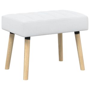 vidaXL Kanalo pamink&scaron;tintas suolas Balta 60 x 40 x 45 cm Audinys