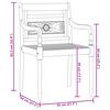 vidaXL Sodo valgomojo baldų komplektas, 5 dalių, tikmedžio masyvas