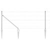 vidaXL Suvirintas vielinis tvoras su smailiais galais 25 x 0,8 m