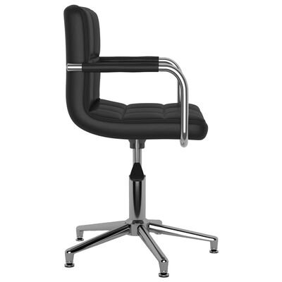 vidaXL Pasukama biuro kėdė, juodos spalvos, dirbtinė oda