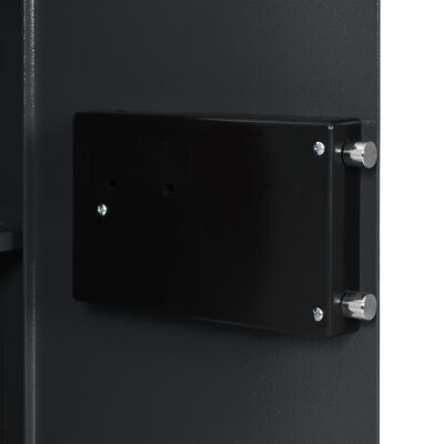 vidaXL Skaitmeninis seifas, tamsiai pilkas, 40x35x60cm