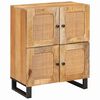 vidaXL Kabalas Ruda 60 x 33 x 75 cm Kietas mango medis