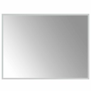 vidaXL LED vonios veidrodis Skaidrus 80 x 60 cm grūdintas stiklas