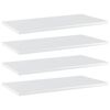 vidaXL Knygų lentynos plok&scaron;tės, 4vnt., baltos, 60x30x1,5cm, MDP