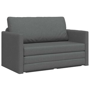 vidaXL Sofa lova Tamsiai pilka 124 x 71 x 78 cm audinys