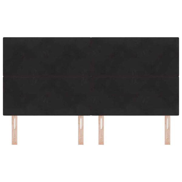 vidaXL Galvūgalis su galvūgalio Juoda 180 cm Dirbtinė oda