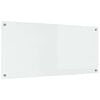 vidaXL Virtuvės atbraila Skaidrus 110 x 50 cm grūdintas stiklas