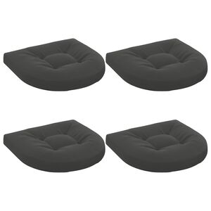 vidaXL 4 dalių sėdynės pagalvėlės 4 vnt. 100% poliesteris Antracito
