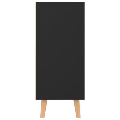 vidaXL Šoninė spintelė, juodos spalvos, 90x30x72cm, apdirbta mediena