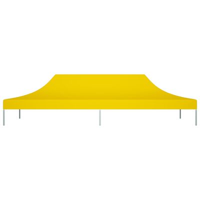 vidaXL Proginės palapinės stogas, geltonos spalvos, 6x3m, 270 g/m²