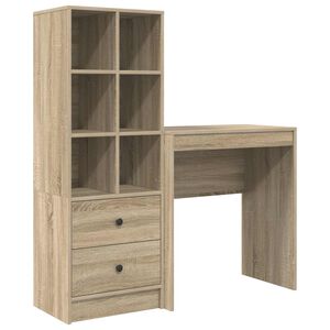 vidaXL Stalas Sonoma ąžuolas 115,5 x 40 x 127 cm 2 vnt.