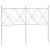 vidaXL Metalinis pakaitinis galvūgalis, baltos spalvos, 120cm