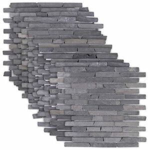 vidaXL Mozaikos plytelės Pilka 30 x 30 cm Marmuras