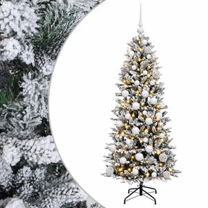 vidaXL Dirbtinė kalėdinė eglutė su rutuliuku 120 cm 150 LED
