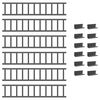 vidaXL Stogo sniego sargas Antracitas 600 x 2,5 x 20 cm Plienas