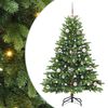 vidaXL Dirbtinė Kalėdų eglutė su 150 LED Žalia 150 cm PE ir PVC