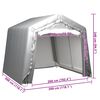 vidaXL Palapinė daiktams saugoti, pilkos spalvos, 300x300cm, plienas