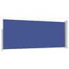 vidaXL I&scaron;traukiama &scaron;oninė pertvara, mėlyna, 120x300cm