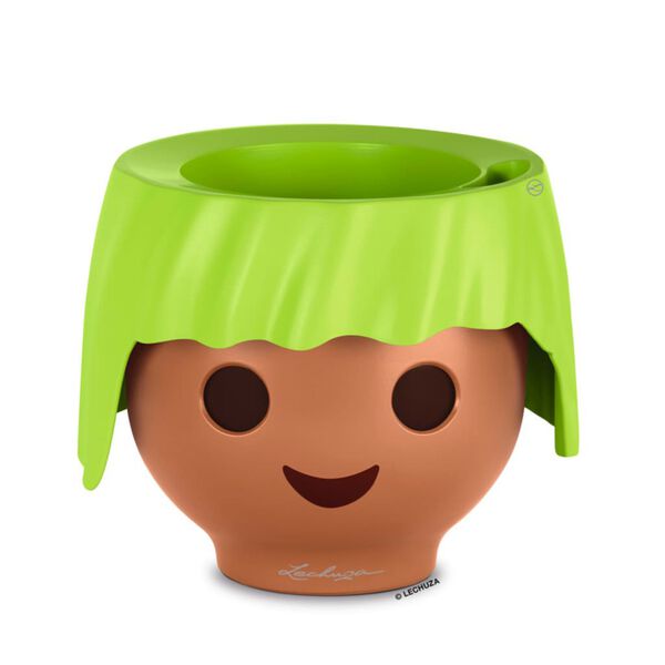 LECHUZA Stalo vazonas OJO ALL-IN-ONE, obuolio žalios spalvos