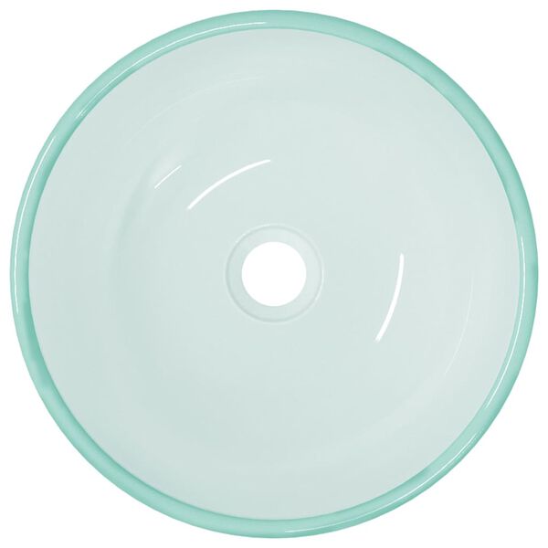 vidaXL Praustuvas, 35x12cm, grūdintas stiklas, matinis