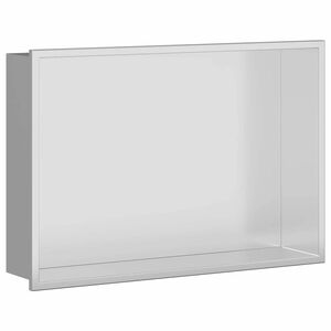 vidaXL Du&scaron;o ni&scaron;a Sidabrinė 45 x 30 x 9,5 cm Nerūdijantis plienas