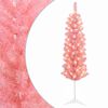 vidaXL Dirbtinis lieknas Kalėdų medis 150 cm 150 LED &Scaron;ilta balta