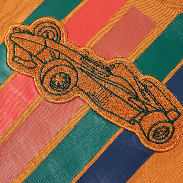 Vaiki&scaron;ki mar&scaron;kinėliai ilgomis rankovėmis, geltonai rudi, 128 dydžio