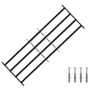 vidaXL Saugumo grotelės langams su 4 kryžmėmis 3 vnt. 93-174 cm