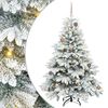 vidaXL Dirbtinė Kalėdų eglutė su 150 LED Balta 150 cm PE ir PVC