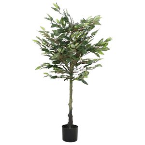 vidaXL Dirbtinis fikusas, žalios spalvos, 130cm, 480 lapai