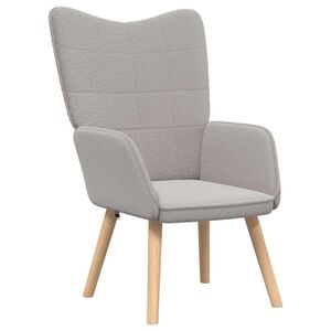 vidaXL krėslas &Scaron;viesiai pilka 62 x 67 x 95,5 cm &Scaron;erpos audinys
