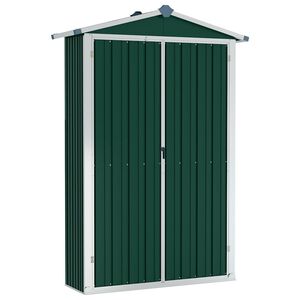 vidaXL Sodo pa&scaron;iūrė, žalia, 116x45x175cm, galvanizuotas plienas