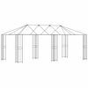 vidaXL Paviljono rėmas be paviljono audinio 6 x 3 m Juoda Plienas