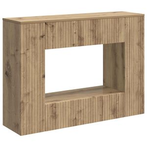 vidaXL Konsolinis stalas Dryžuotas Amatinė Ąžuolas 101 x 29 x 74 cm