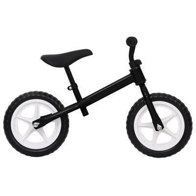 vidaXL Balansinis dviratukas, juodos spalvos, 11 colių ratai