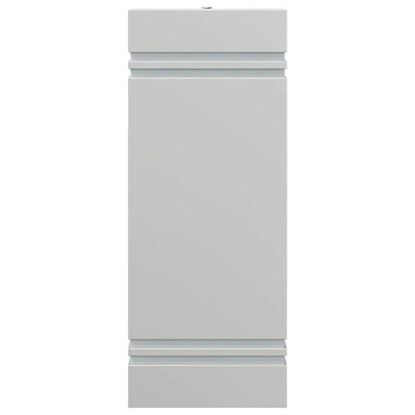 vidaXL Sieninis lauko šviestuvas, sidabrinis, nerūdijantis plienas