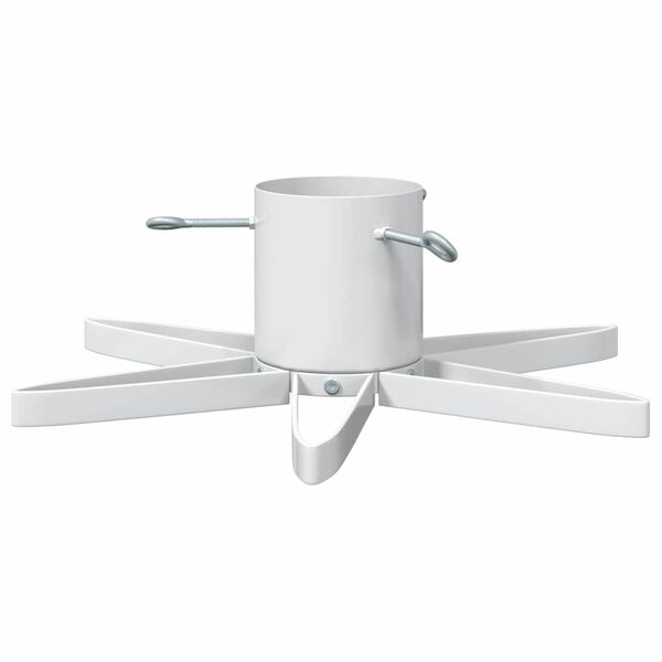 vidaXL Kalėdų Eglutės Stovas 1.73 Balta 50 x 50 x 15,5 cm Plienas