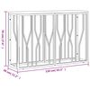 vidaXL Konsolinis staliukas, auksinis, plienas ir perdirbta mediena