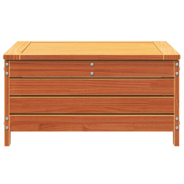 vidaXL Sodo pakoja su pagalvėle, vaško ruda, pušies medienos masyvas