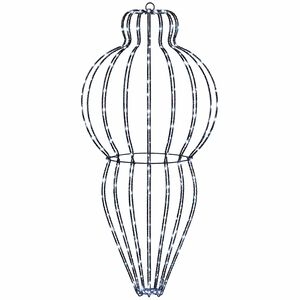 vidaXL &Scaron;viečiantis kalėdinis dekoras 320 LED &Scaron;alta balta