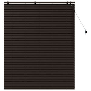 vidaXL Venecijos žaliuzės Tamsiai rudas 125 x 160 cm 35 mm