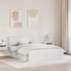 vidaXL Lovos rėmas Balta 160 x 200 cm Kietos pu&scaron;ies mediena