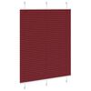 vidaXL Plisuota žaliuze Bordo raudona 105x100 cm Audinio plotis