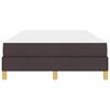 vidaXL Kiemas lova su čiužiniu Tamsiai rudas 120 x 190 cm audinys