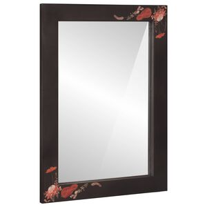 vidaXL Veidrodis su veidrodžiu Įvairiaspalvis 70 x 50 x 3 cm Stiklas