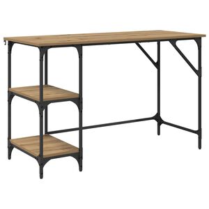 vidaXL Stalas Amatininkų ąžuolas 120 x 50 x 75 cm Apdirbta mediena