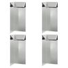 vidaXL Sraigių tvora 4 vnt. 10 x 10 x 25 cm Galvanizuotas plienas